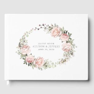 Visitas Livro de hóspedes floral do casamento do primaver