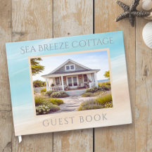 Livro de Hóspedes para Casa de Praia ou Aluguel de