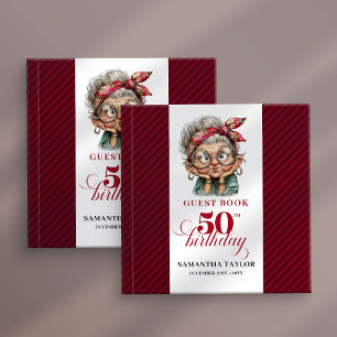Visitas Livro de Humor de Desenho Animado para Aniversário