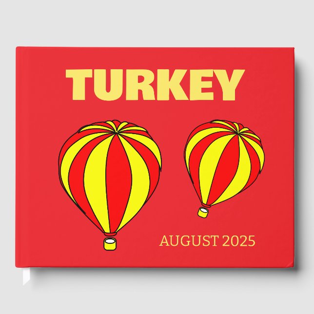 Visitas Livro de mesa de centro de viagem pela Turquia (Frente)