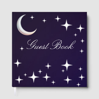 Visitas Livro de Presenças de Casamento com Tema Noturno G