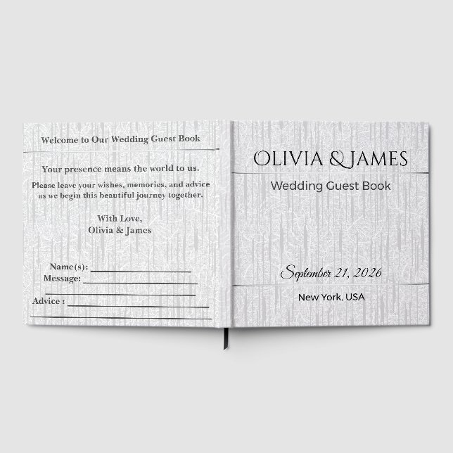 Visitas Livro de Presentes de Casamento Personalizado Eleg (Completo)