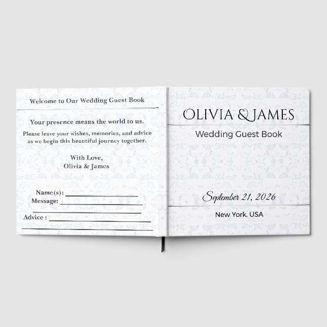 Visitas Livro de Presentes de Casamento Personalizado Lemb (Completo)