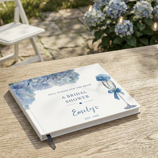 Visitas Livro de Presentes de Chá de Noiva com Hortênsia A