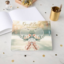 Visitas Livro de Registro de Casamento de Tênis – Racket F