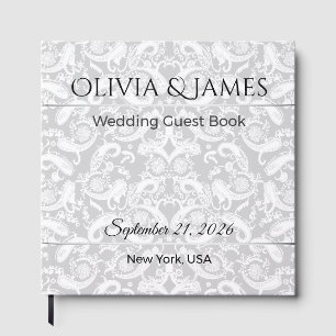Visitas Livro de Registro de Casamento Personalizado Elega