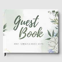 Livro de Registro de Convidados de Casamento Botân