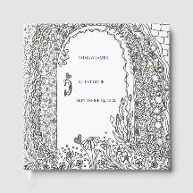 Livro de Registro de Convidados de Casamento Flora