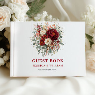 Visitas Livro de Registro de Convidados de Casamento Român