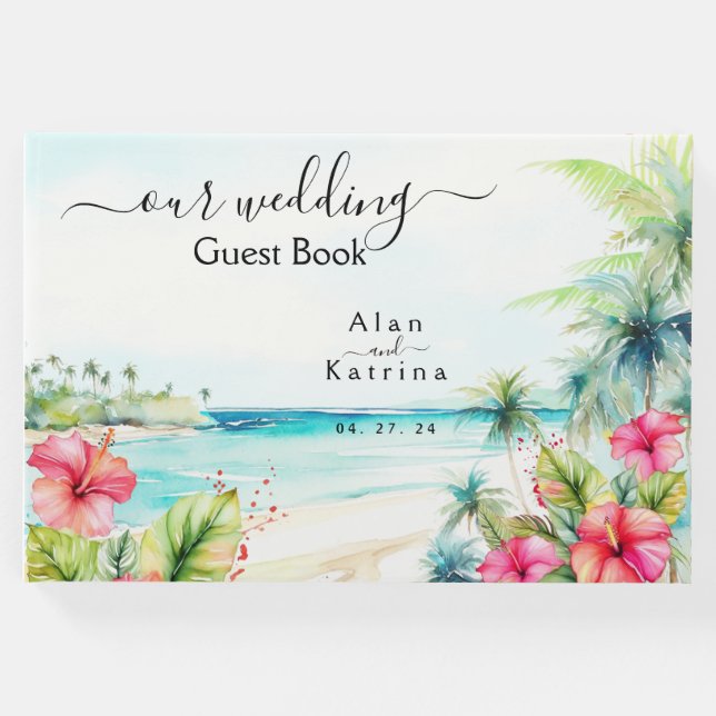 Visitas Livro de Registro de Hóspedes de Destino de Praia  (Frente)