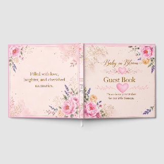 Visitas Livro de Registro Floral Baby in Bloom