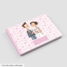 Visitas Livro Guest de Casal de Casamento Quirky
