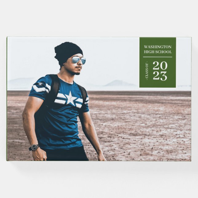 Visitas Livro Verde de Convidado para Graduação de Foto Si (Frente)