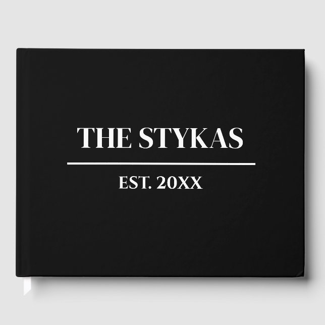 Visitas Luxo | Livro de Convidados sobre Casamentos Mínimo (Frente)