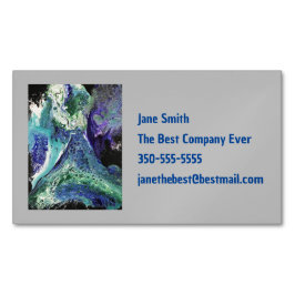 Visitas Magnético A Laguna nº 1 pintura em azul, Cartão de visita te