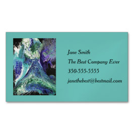 Visitas Magnético A Laguna nº 1 pintura em azul, Cartão de visita te