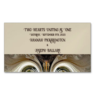 Visitas Magnético "Anúncio de casamento" Cartão de visita Magnet