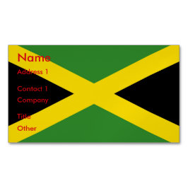 Visitas Magnético Cartão de visita com bandeira da Jamaica