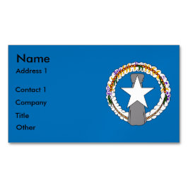 Visitas Magnético Cartão de visita com bandeira de Mariana Norte