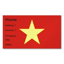Visitas Magnético Cartão de visita com bandeira do Vietnã