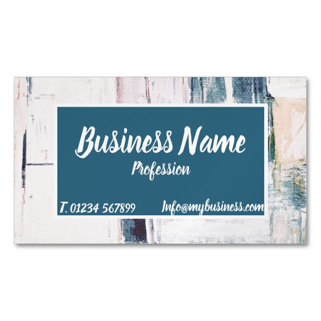 Visitas Magnético Cartão de visita com fundo abstrato (Frente)