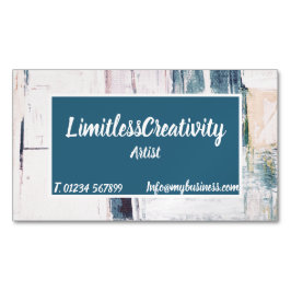 Visitas Magnético Cartão de visita com fundo abstrato