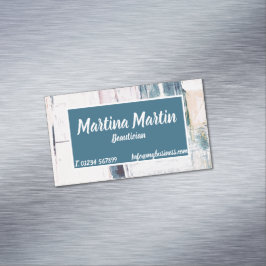 Visitas Magnético Cartão de visita com fundo abstrato