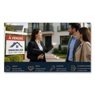 Visitas Magnético Cartão de Visita de Agente Imobiliário Profissiona
