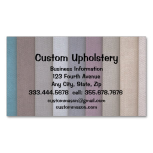 Visitas Magnético Cartão de visita de Boat de Upholstery Personaliza