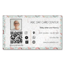 Cartão de Visita de Negócios com Foto Personalizad