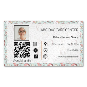 Visitas Magnético Cartão de Visita de Negócios com Foto Personalizad