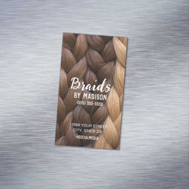 Visitas Magnético Cartão de visita de travamento do cabelo (Posição Original)