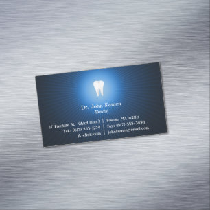 Visitas Magnético Cartão de visita Dental Elegante