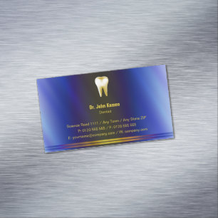 Visitas Magnético Cartão de visita Dental Elegante