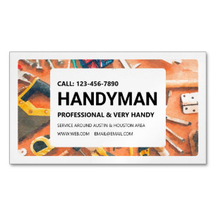 Visitas Magnético Cartão de visita do ímã: Serviços de Handyman