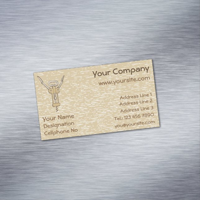 Visitas Magnético Cartão de visita do parafuso de maca (Posição Original)