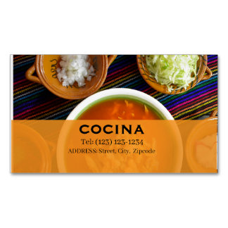 Visitas Magnético cartão de visita editável cozinha