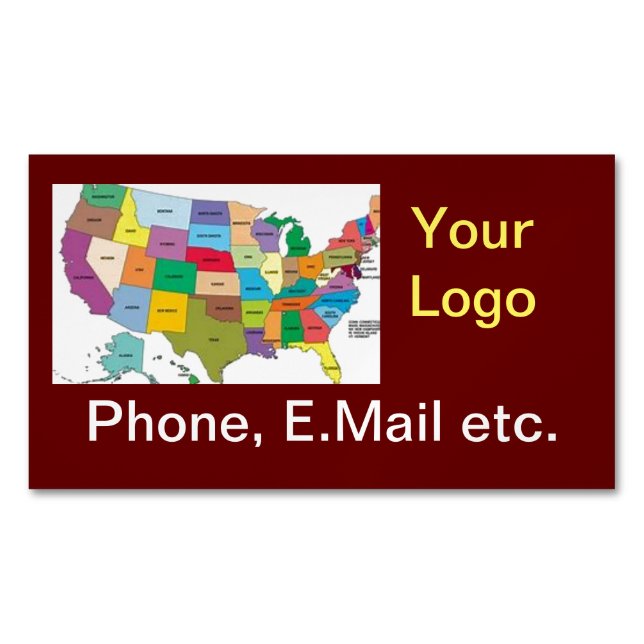 Visitas Magnético Cartão de visita Magnet (Frente)