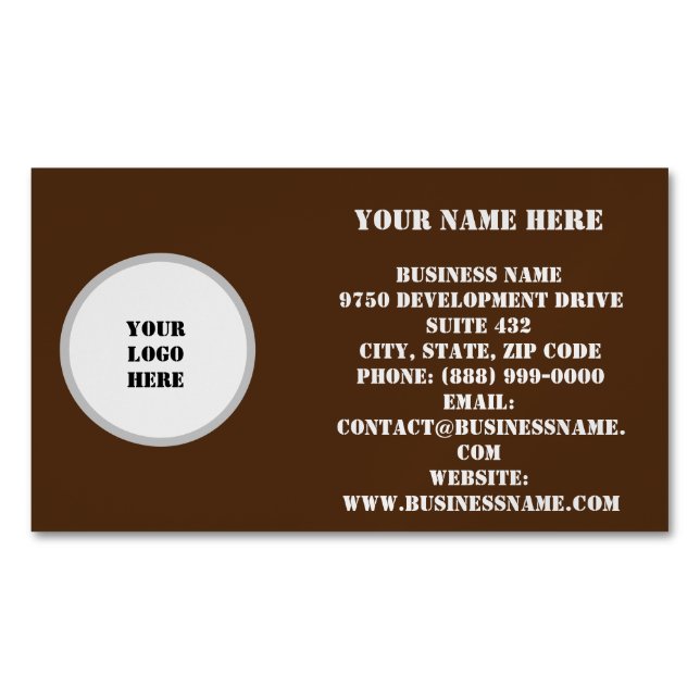 Visitas Magnético Cartão de visita Magnet (Frente)