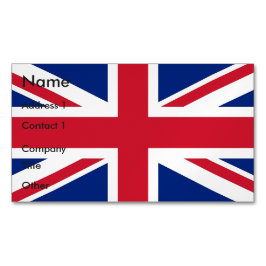 Visitas Magnético Cartão de visita Magnet com bandeira do Reino Unid