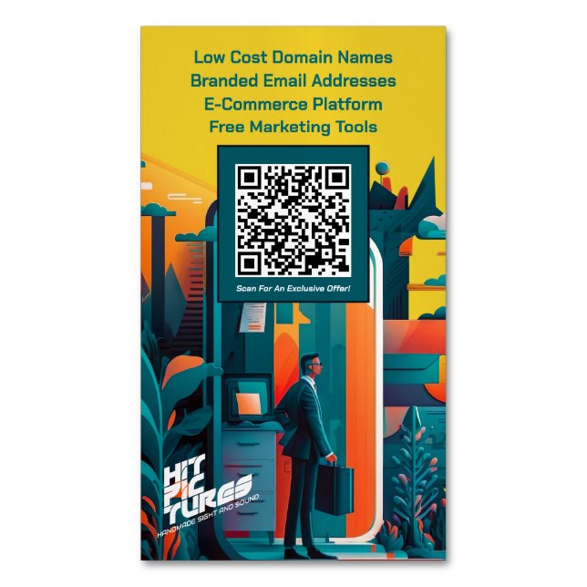 Visitas Magnético Cartão de visita Magnet Conjunto de placas Promoci (Frente Vertical)