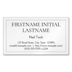 Visitas Magnético Cartão de visita Magnética Nail Tech