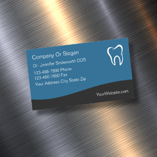 Visitas Magnético Estilo Moderno do Cartão de visita de Dentista Cl