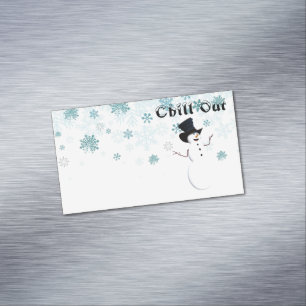 Visitas Magnético Ímã de Cartão de Visita Chill Out