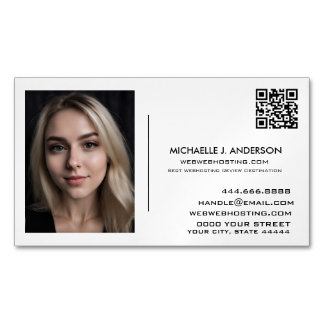 Visitas Magnético Ímã de Cartão de Visita Personalizado - Foto Perso