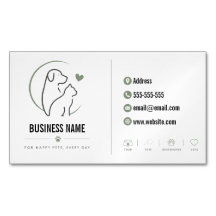 Ímã de Loja de Animais Minimalista Cartão de Negóc
