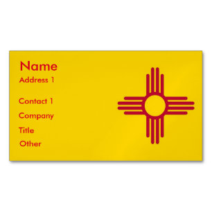 Visitas Magnético Ímã do cartão de visita com a bandeira de New