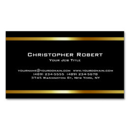 Visitas Magnético Íman de cartão de logotipo da Casa do Ouro moderno