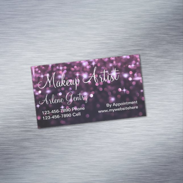 Visitas Magnético Ímãs do cartão de visita do maquilhador (Posição Original)