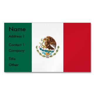 Visitas Magnético Magnet de Cartão de Visita com Bandeira do México